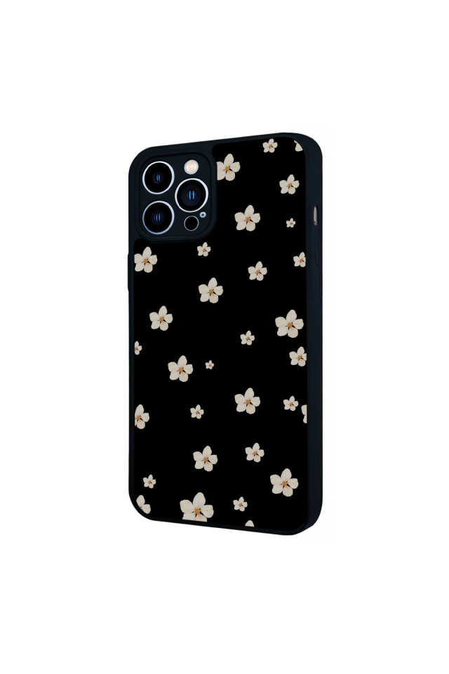 iPhone 12 Pro Max Uyumlu Cicek Tasarımlı Glossy Premium Kılıf