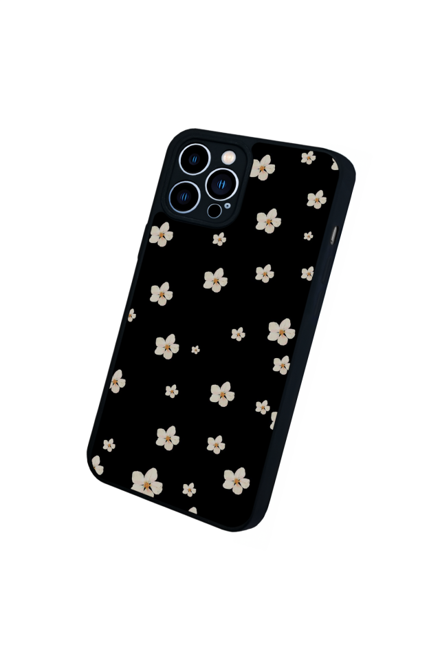 iPhone 12 Pro Max Uyumlu Cicek Tasarımlı Glossy Premium Kılıf