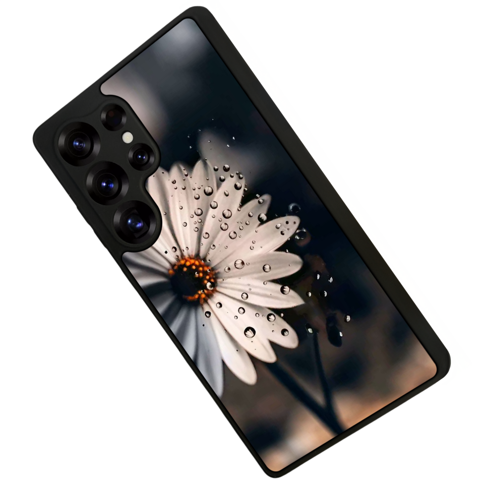 Samsung Galaxy S25 Ultra Uyumlu Cicek Tasarımlı Glossy Premium Kılıf