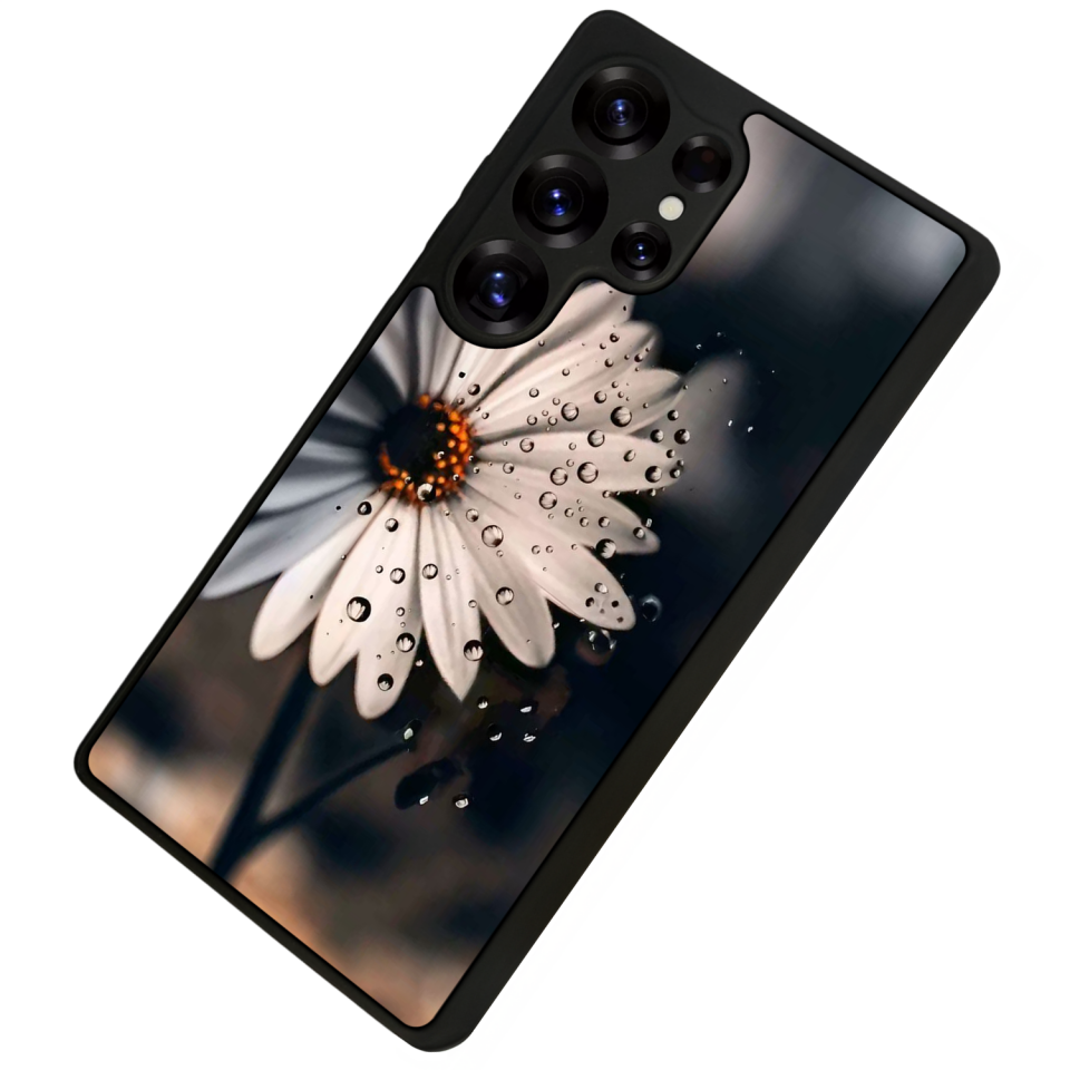 Samsung Galaxy S25 Ultra Uyumlu Cicek Tasarımlı Glossy Premium Kılıf