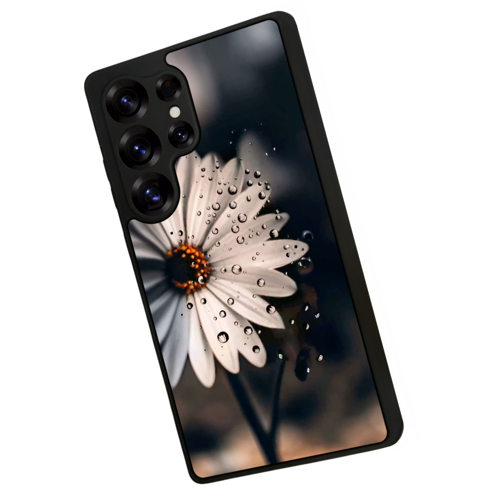 Samsung Galaxy S25 Ultra Uyumlu Cicek Tasarımlı Glossy Premium Kılıf