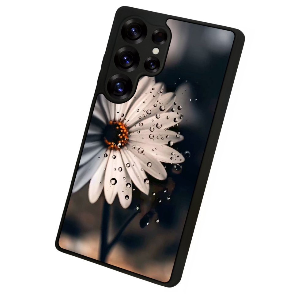 Samsung Galaxy S25 Ultra Uyumlu Cicek Tasarımlı Glossy Premium Kılıf