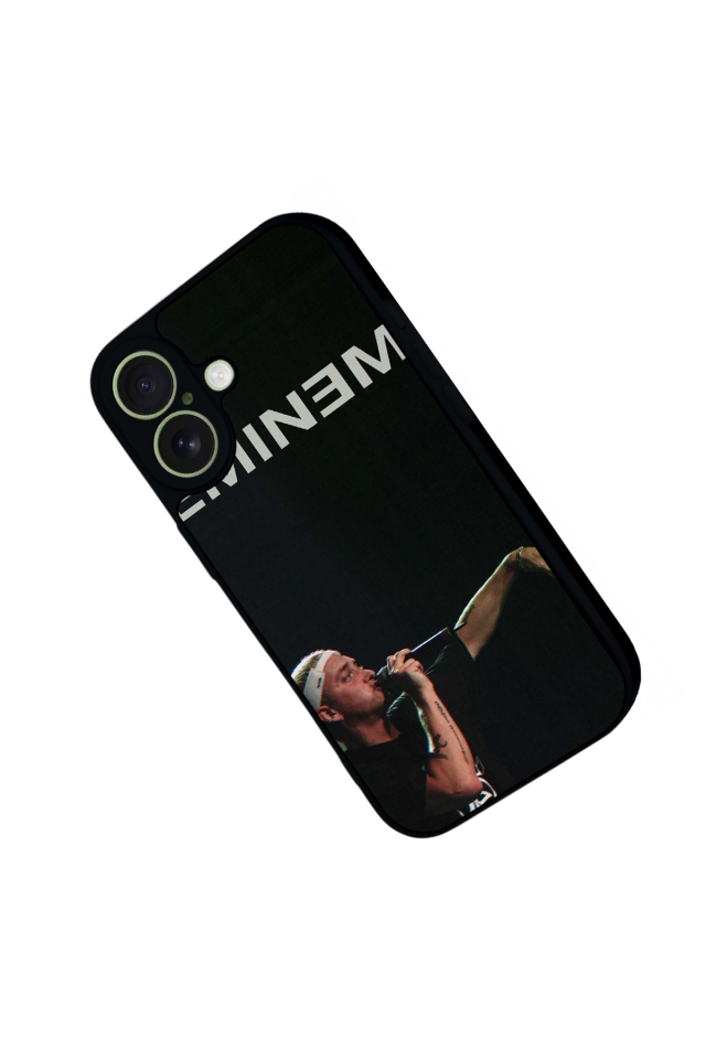 iPhone 17 Uyumlu Eminem Tasarımlı Glossy Premium Kılıf