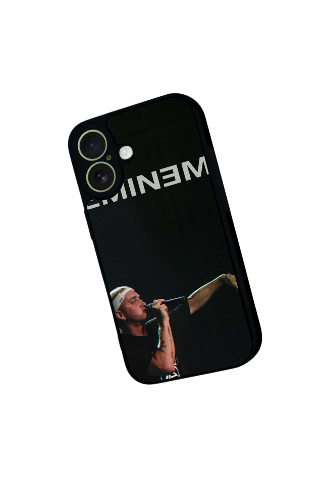 iPhone 17 Uyumlu Eminem Tasarımlı Glossy Premium Kılıf