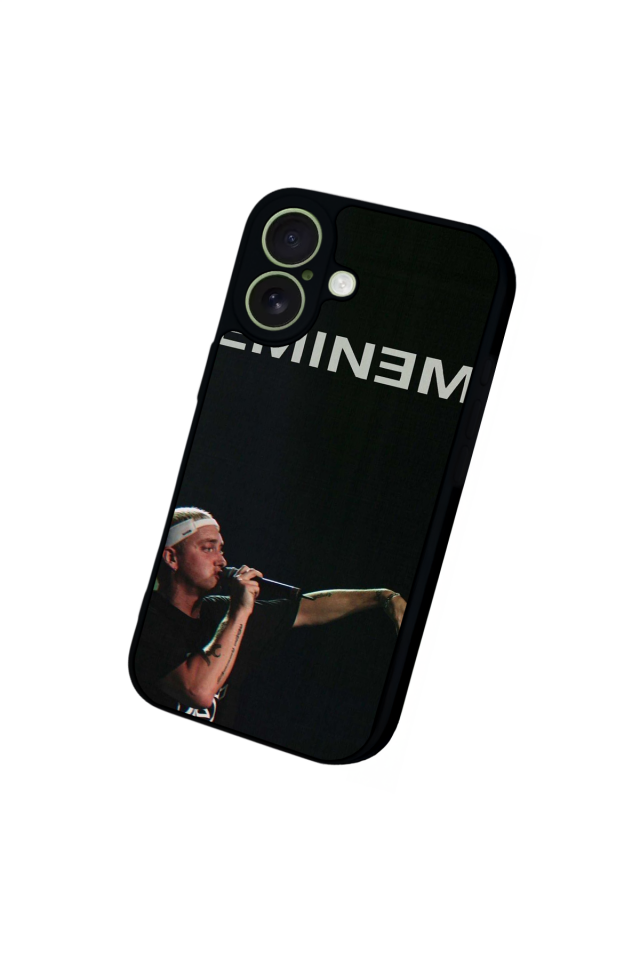 iPhone 17 Uyumlu Eminem Tasarımlı Glossy Premium Kılıf