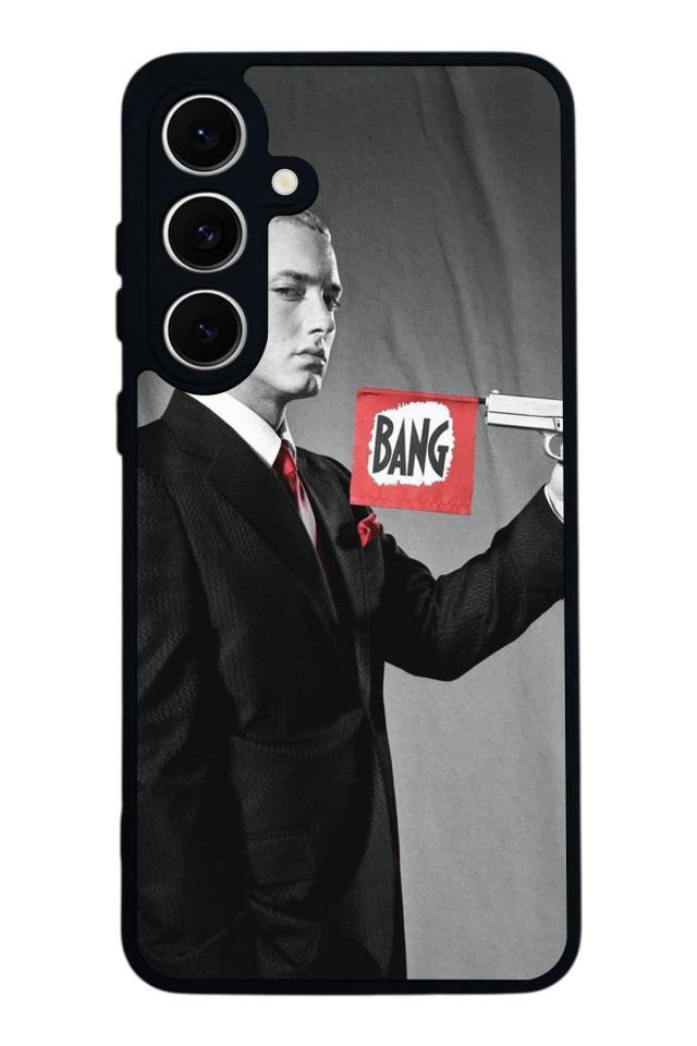 Samsung Galaxy S24 FE Uyumlu Eminem Tasarımlı Glossy Premium Kılıf
