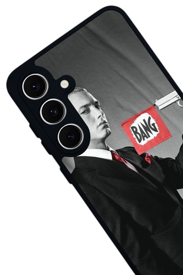 Samsung Galaxy S24 FE Uyumlu Eminem Tasarımlı Glossy Premium Kılıf