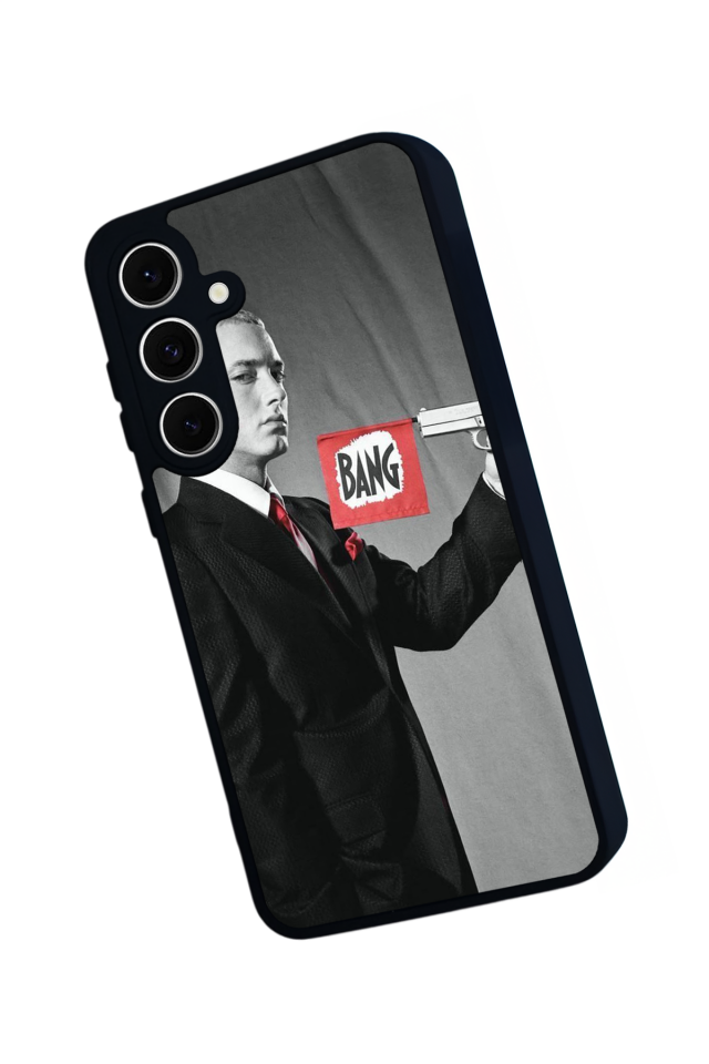 Samsung Galaxy S24 FE Uyumlu Eminem Tasarımlı Glossy Premium Kılıf