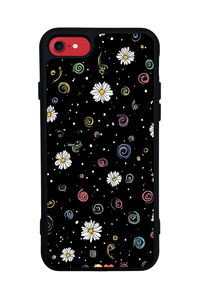 iPhone SE Uyumlu Floral Tasarımlı Glossy Premium Kılıf