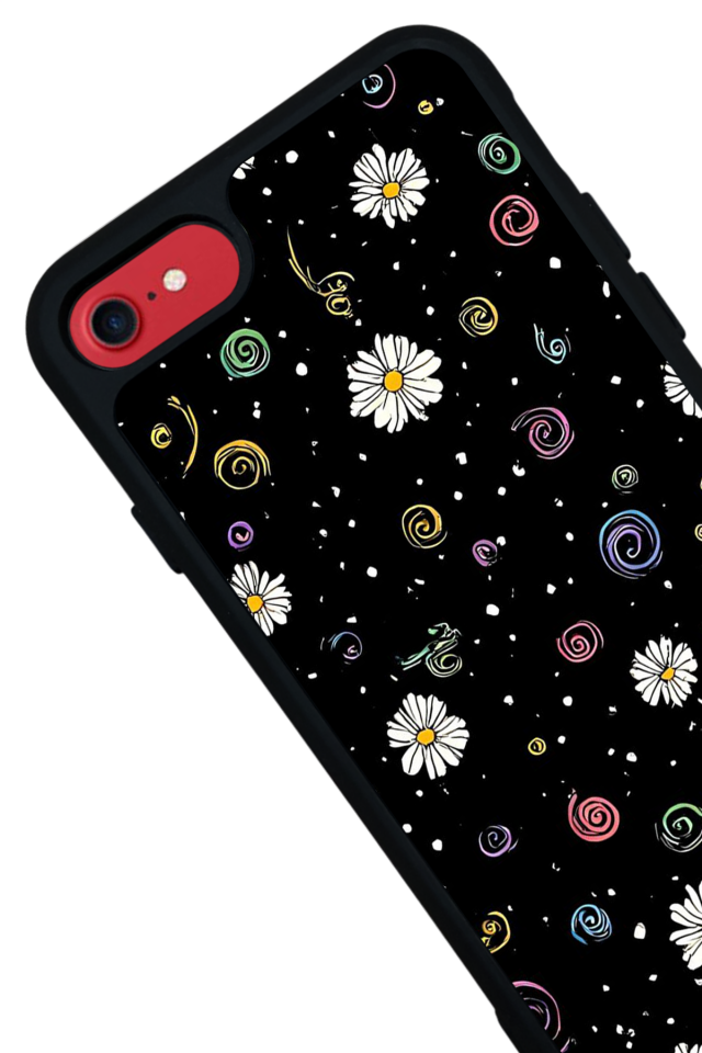 iPhone SE Uyumlu Floral Tasarımlı Glossy Premium Kılıf