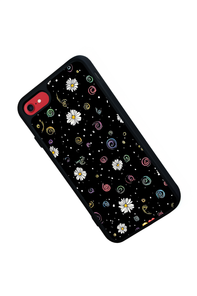 iPhone SE Uyumlu Floral Tasarımlı Glossy Premium Kılıf