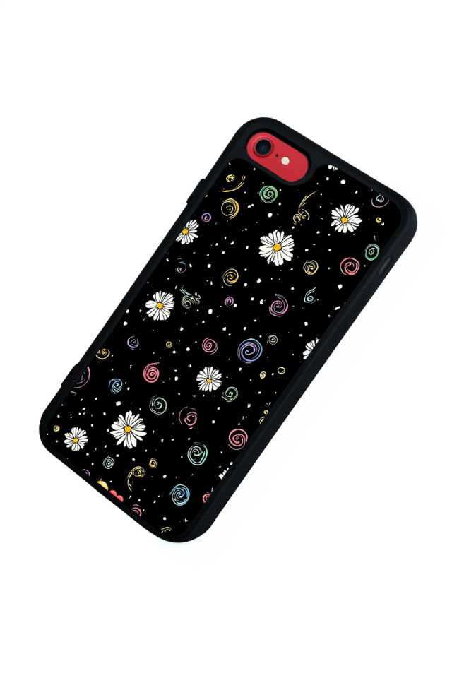 iPhone SE Uyumlu Floral Tasarımlı Glossy Premium Kılıf