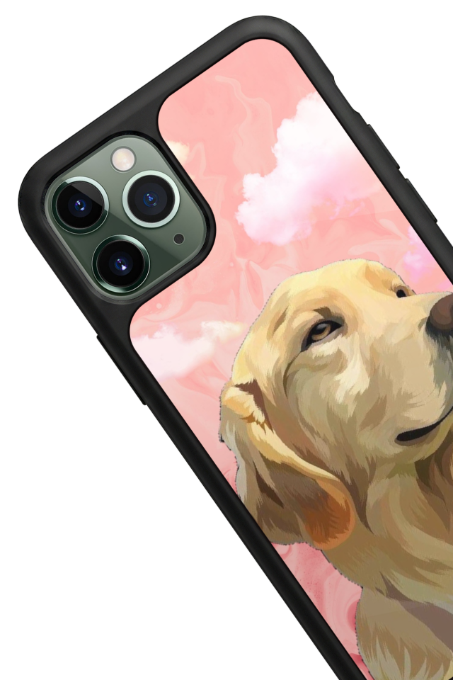 iPhone 11 Pro Uyumlu Golden Kopek Tasarımlı Glossy Premium Kılıf