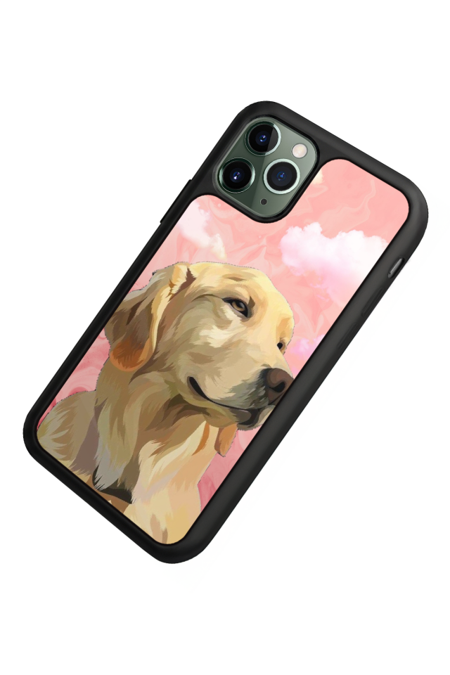 iPhone 11 Pro Uyumlu Golden Kopek Tasarımlı Glossy Premium Kılıf