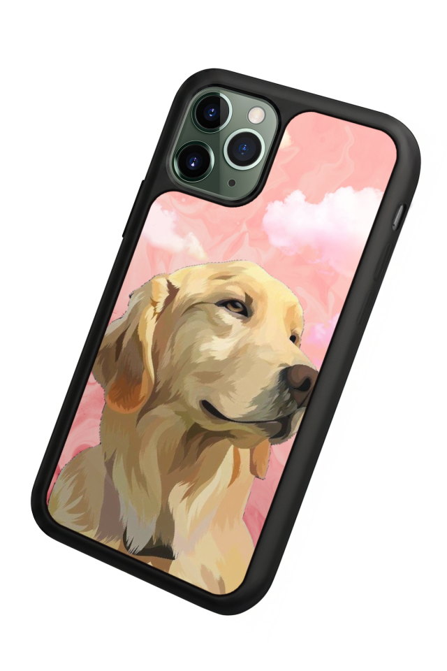 iPhone 11 Pro Uyumlu Golden Kopek Tasarımlı Glossy Premium Kılıf