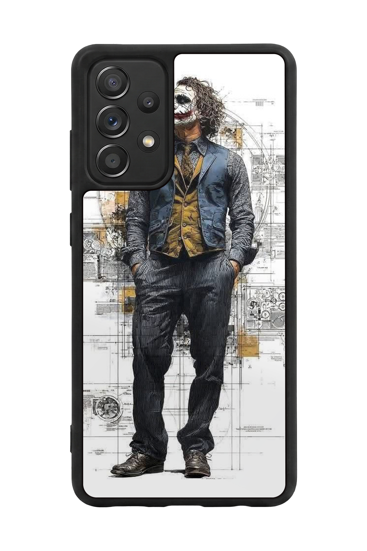 Samsung Galaxy A72 Uyumlu Joker Tasarımlı Glossy Premium Kılıf