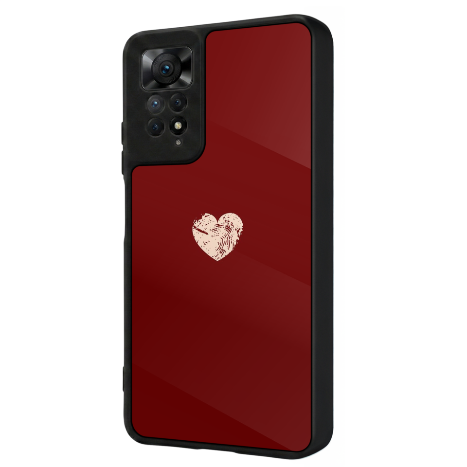 Xiaomi Redmi Note 12 Pro Uyumlu Kalp Love Tasarımlı Glossy Premium Kılıf