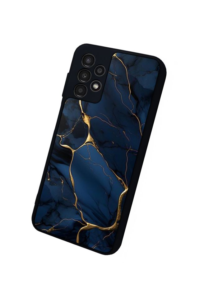 Samsung Galaxy A13 Uyumlu Mermer Marble Tasarımlı Glossy Premium Kılıf