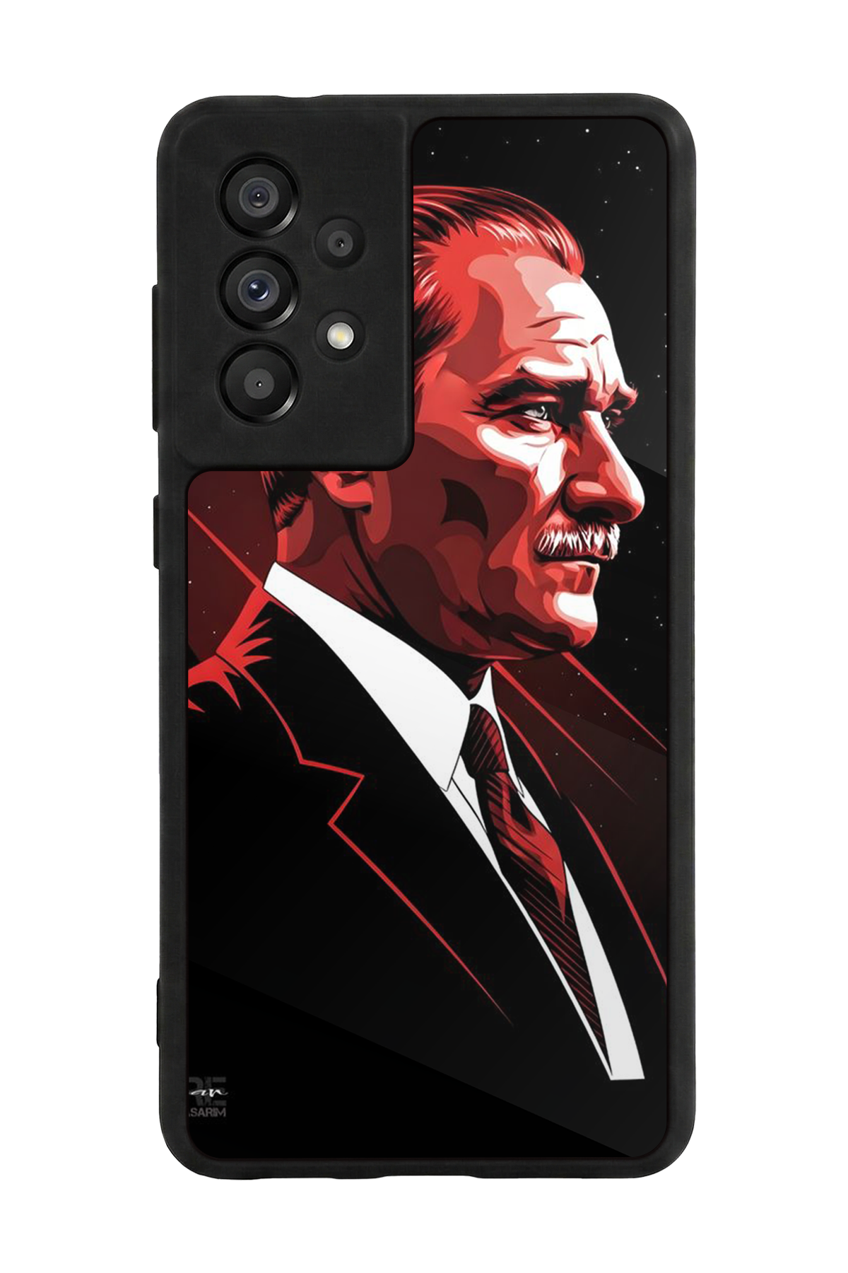 Samsung Galaxy A73 Uyumlu Mustafa Kemal Ataturk Tasarımlı Glossy Premium Kılıf