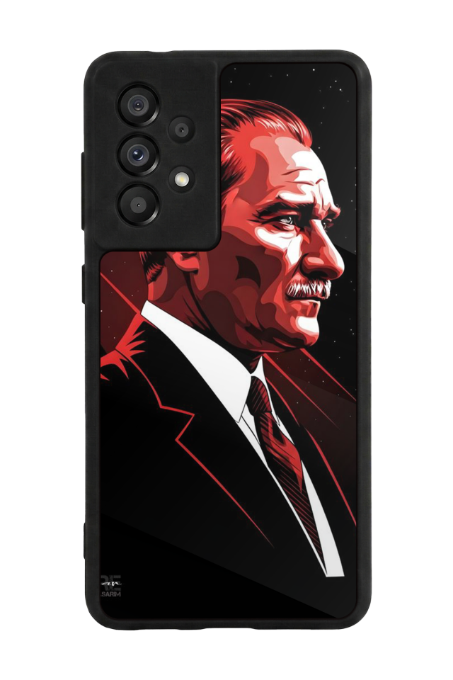 Samsung Galaxy A73 Uyumlu Mustafa Kemal Ataturk Tasarımlı Glossy Premium Kılıf