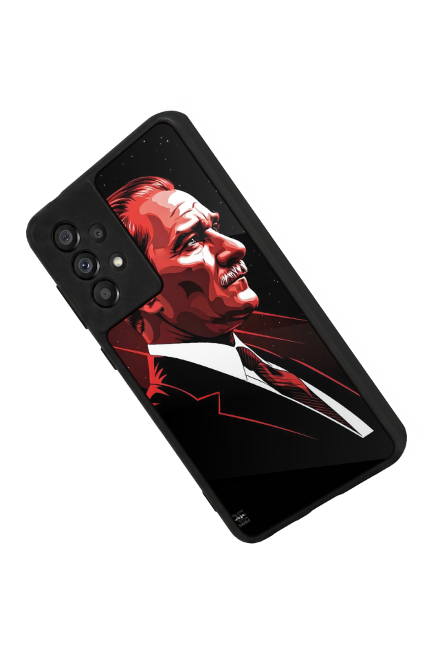 Samsung Galaxy A73 Uyumlu Mustafa Kemal Ataturk Tasarımlı Glossy Premium Kılıf