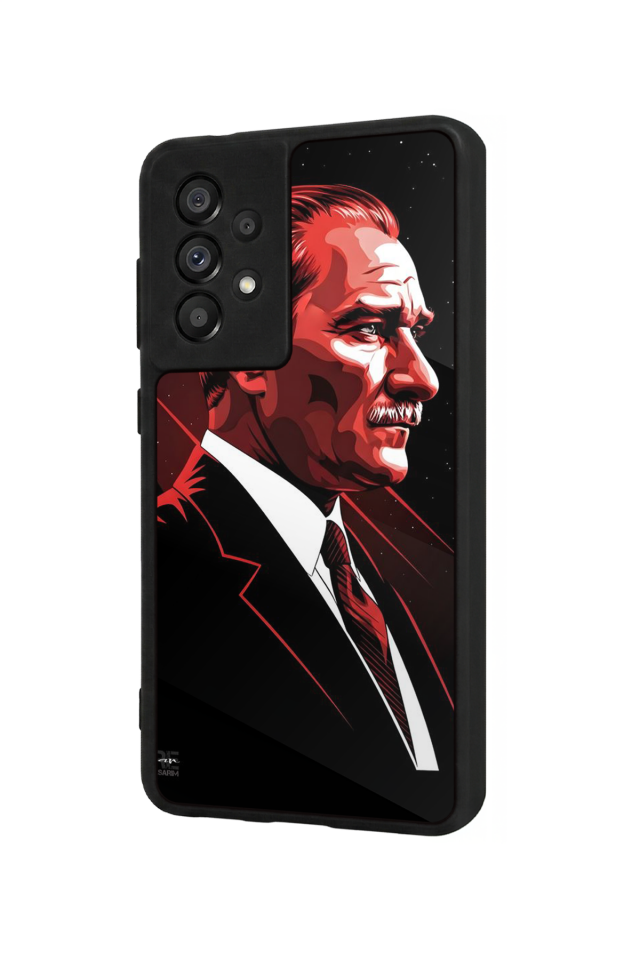 Samsung Galaxy A73 Uyumlu Mustafa Kemal Ataturk Tasarımlı Glossy Premium Kılıf