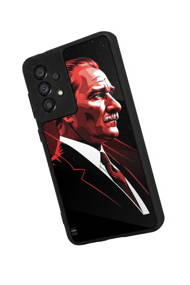 Samsung Galaxy A73 Uyumlu Mustafa Kemal Ataturk Tasarımlı Glossy Premium Kılıf