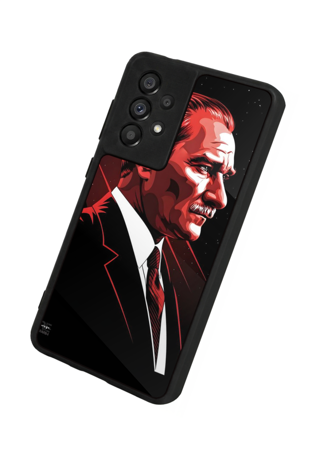 Samsung Galaxy A73 Uyumlu Mustafa Kemal Ataturk Tasarımlı Glossy Premium Kılıf