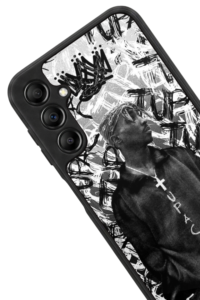 Samsung Galaxy A14 Uyumlu Tupac Tasarımlı Glossy Premium Kılıf