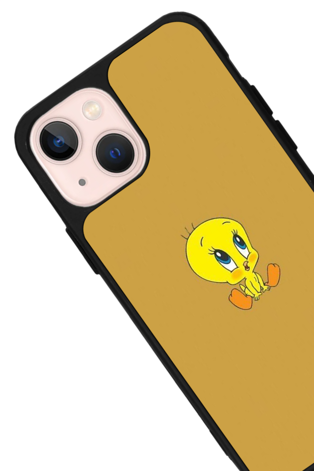 iPhone 13/14 Uyumlu Tweety Tasarımlı Glossy Premium Kılıf
