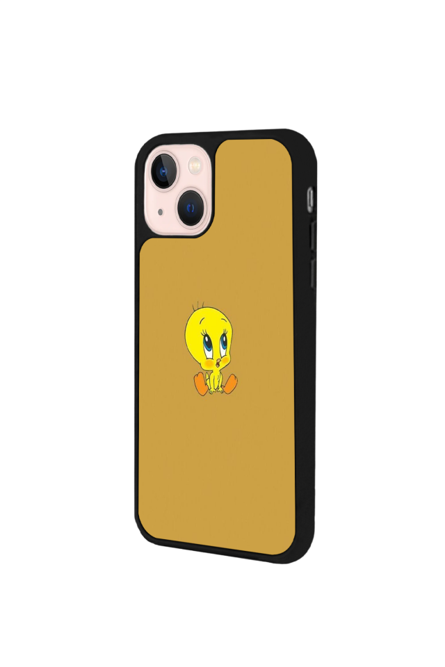 iPhone 13/14 Uyumlu Tweety Tasarımlı Glossy Premium Kılıf