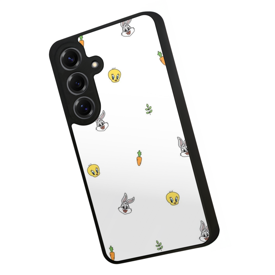 Samsung Galaxy S25 Uyumlu Tweety Tasarımlı Glossy Premium Kılıf