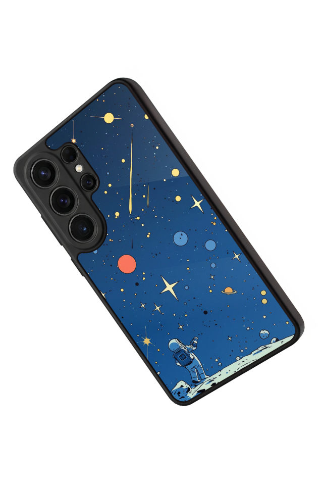 Samsung Galaxy S26 Ultra Uyumlu Uzay Tasarımlı Glossy Premium Kılıf