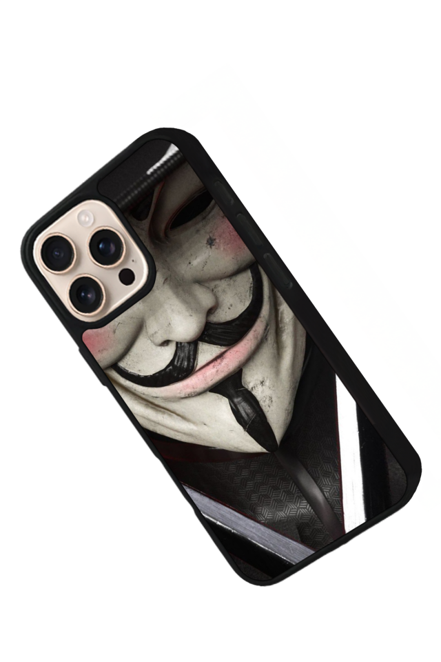 iPhone 16 Pro Uyumlu Vendetta Tasarımlı Glossy Premium Kılıf