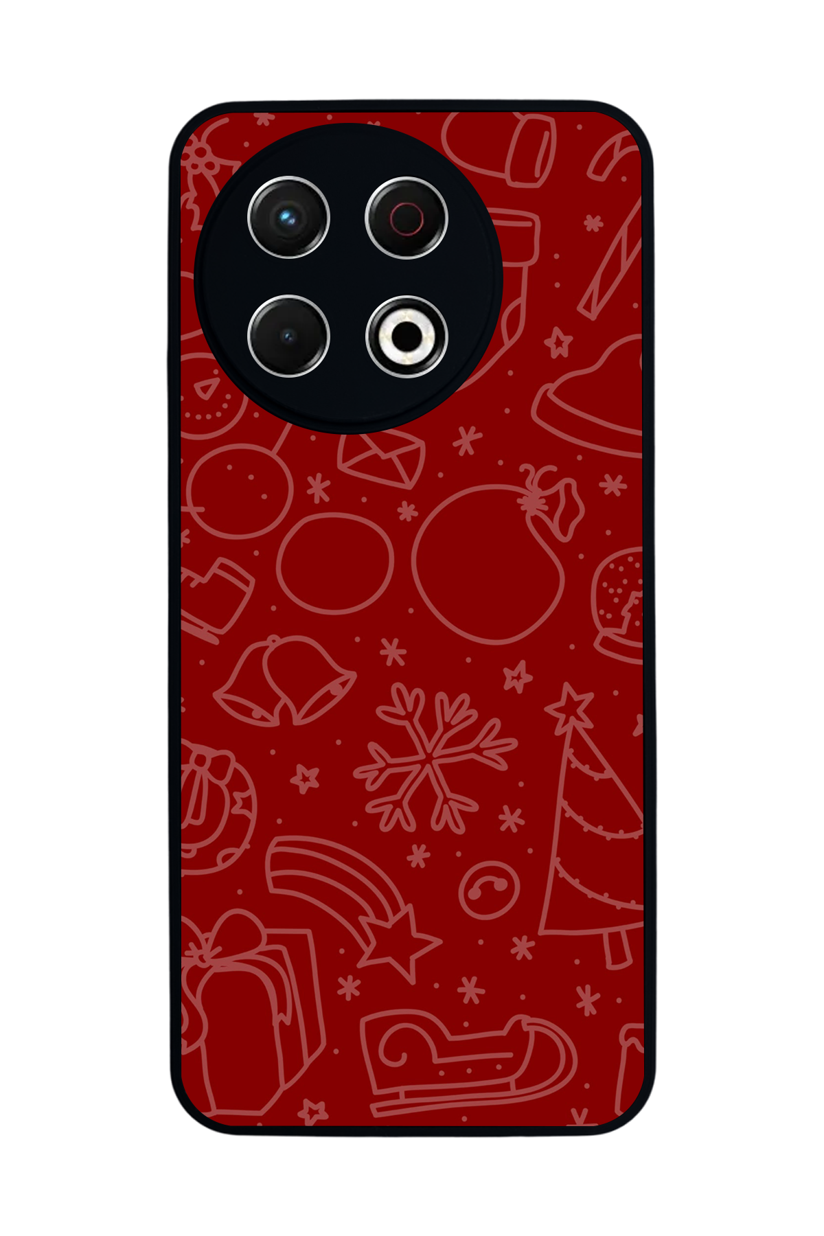 Tecno Spark 30 Pro Uyumlu Yilbasi Christmas Tasarımlı Glossy Premium Kılıf