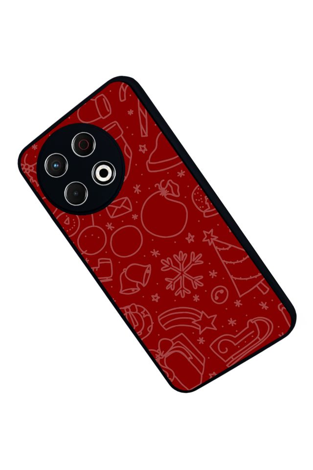 Tecno Spark 30 Pro Uyumlu Yilbasi Christmas Tasarımlı Glossy Premium Kılıf