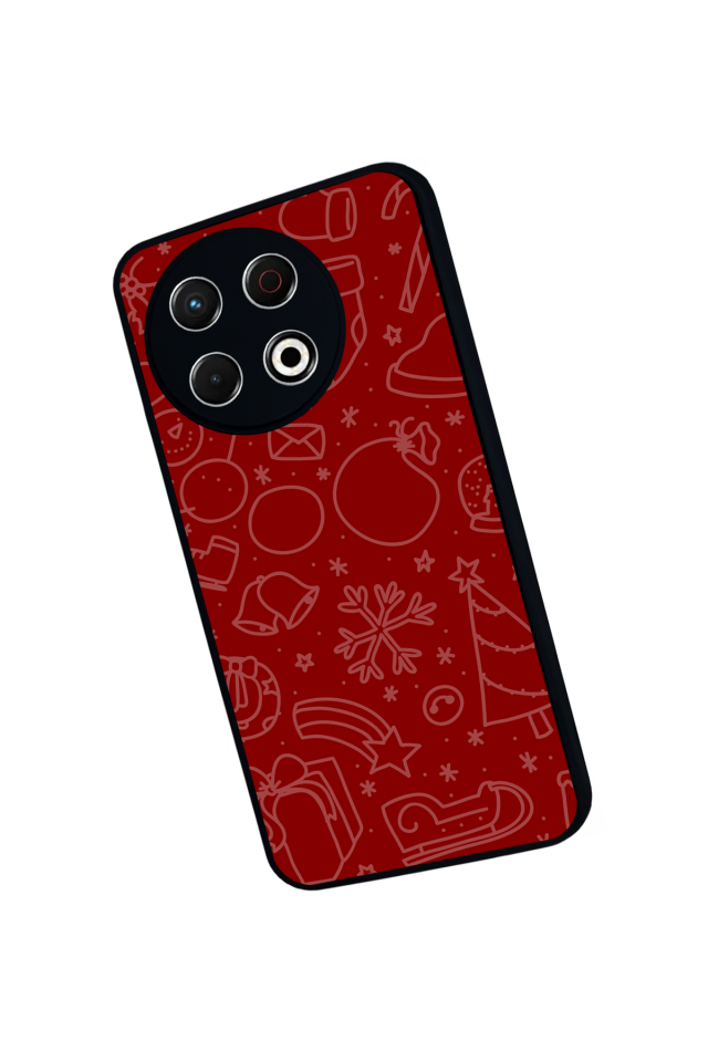 Tecno Spark 30 Pro Uyumlu Yilbasi Christmas Tasarımlı Glossy Premium Kılıf