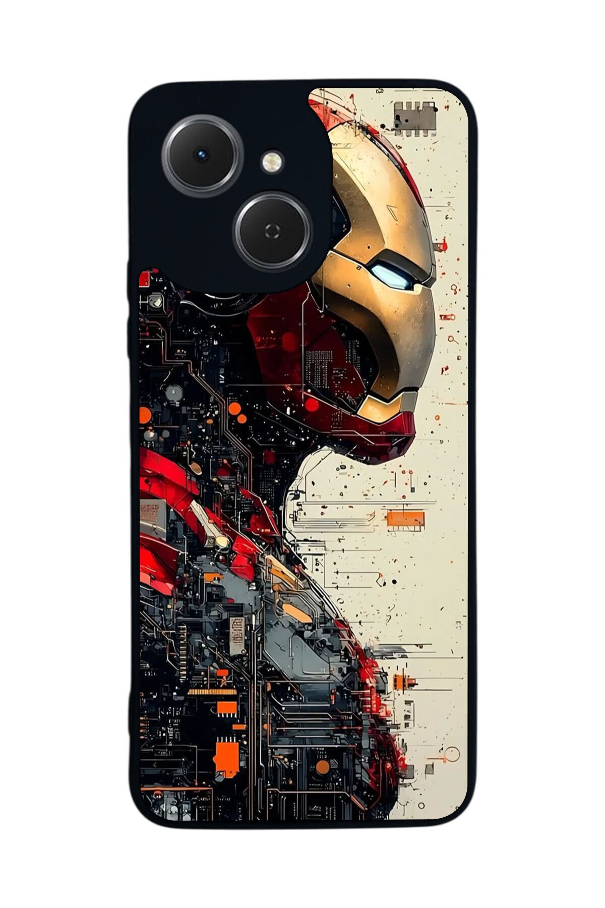 Tecno Spark 40C Uyumlu Iron Man ( Demir Adam ) Tasarımlı Glossy Premium Kılıf