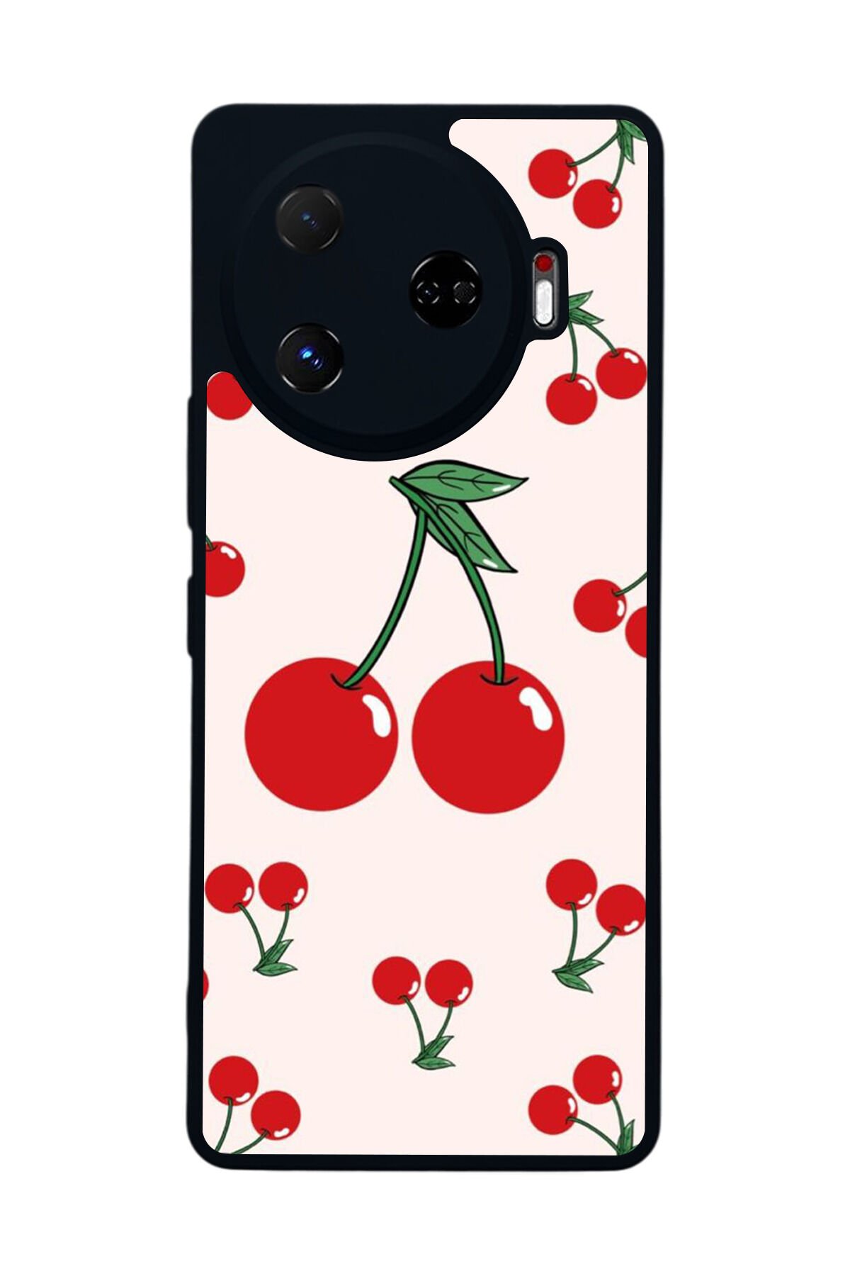 Tecno Camon 30 Pro Uyumlu Kiraz Tasarımlı Glossy Premium Kılıf