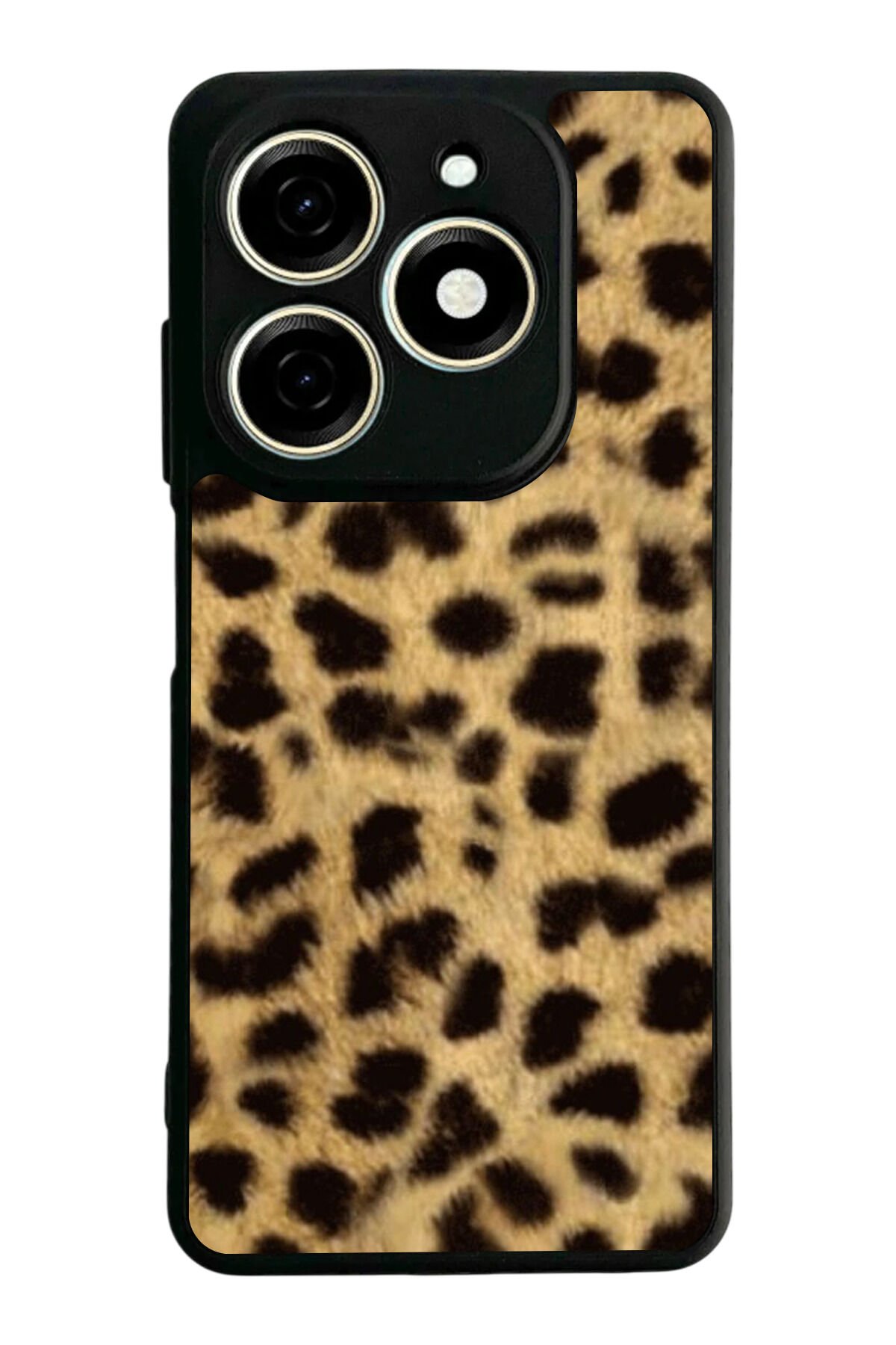 Infınıx Smart 8 Pro Uyumlu Leopar Tasarımlı Glossy Premium Kılıf