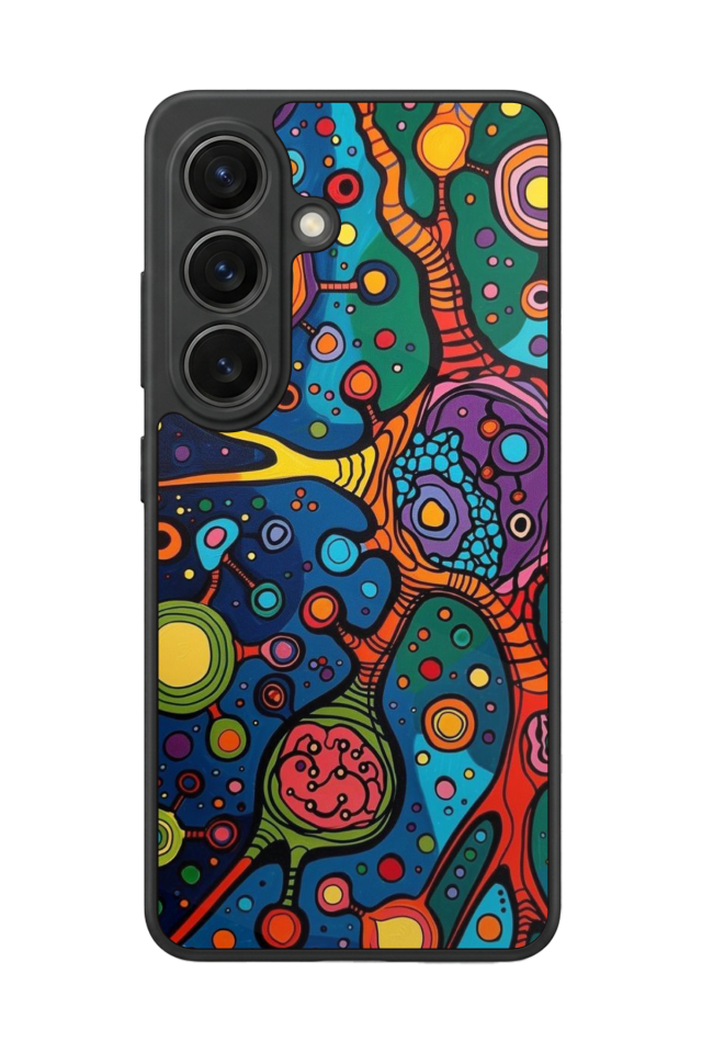 Samsung Galaxy S26 Uyumlu Abstract Tasarımlı Glossy Premium Kılıf