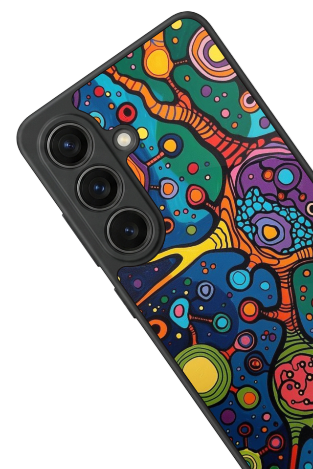 Samsung Galaxy S26 Uyumlu Abstract Tasarımlı Glossy Premium Kılıf
