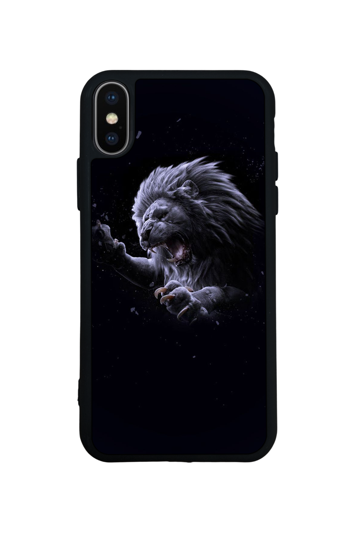 iPhone XS Max Uyumlu Aslan Tasarımlı Glossy Premium Kılıf