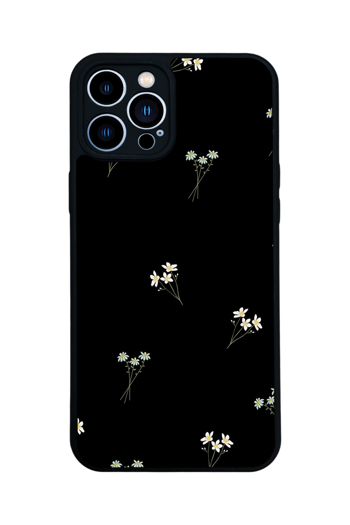 iPhone 12 Pro Max Uyumlu Cicek Tasarımlı Glossy Premium Kılıf