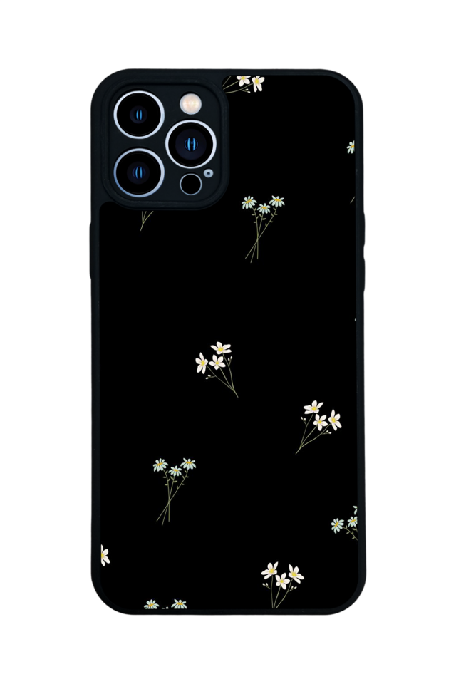 iPhone 12 Pro Max Uyumlu Cicek Tasarımlı Glossy Premium Kılıf