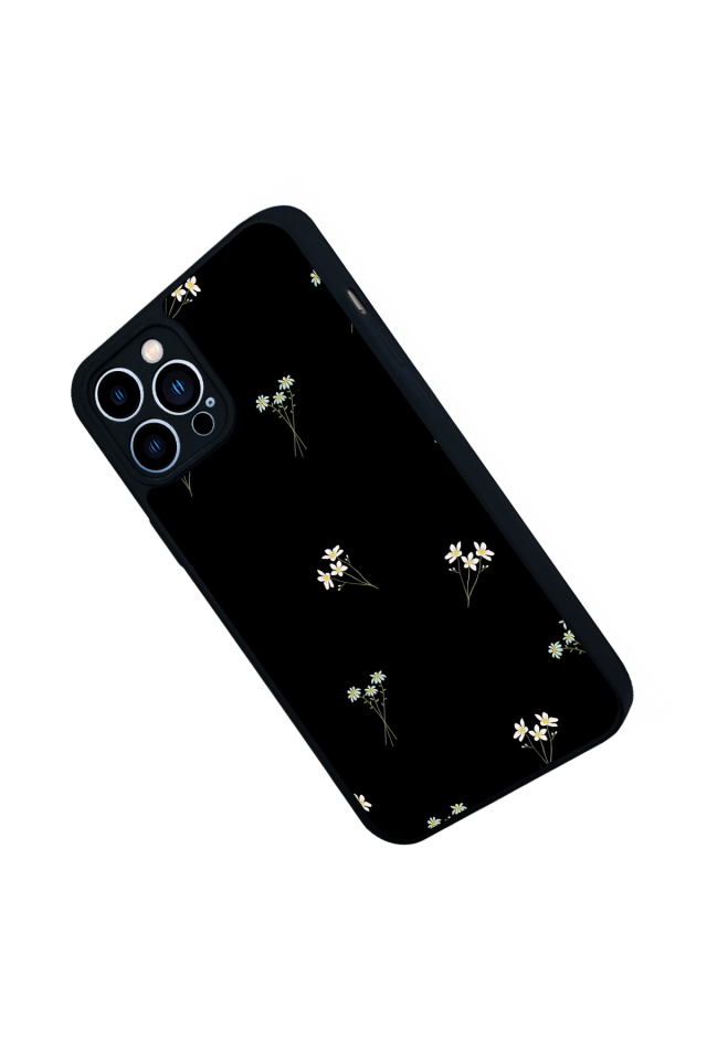 iPhone 12 Pro Max Uyumlu Cicek Tasarımlı Glossy Premium Kılıf