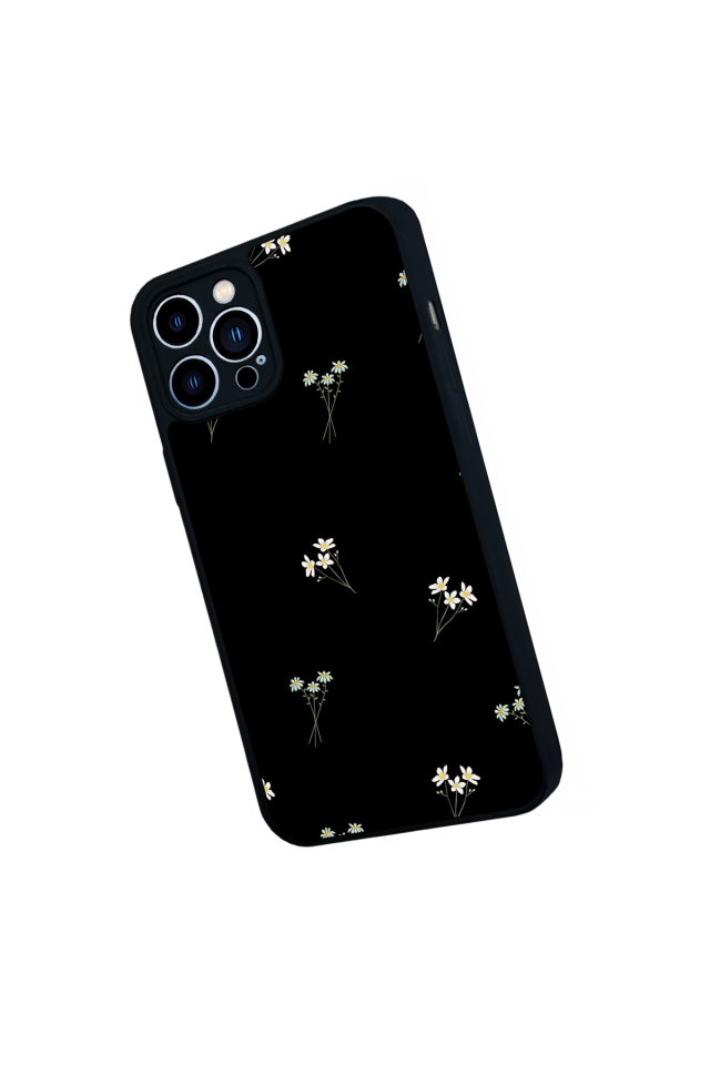 iPhone 12 Pro Max Uyumlu Cicek Tasarımlı Glossy Premium Kılıf