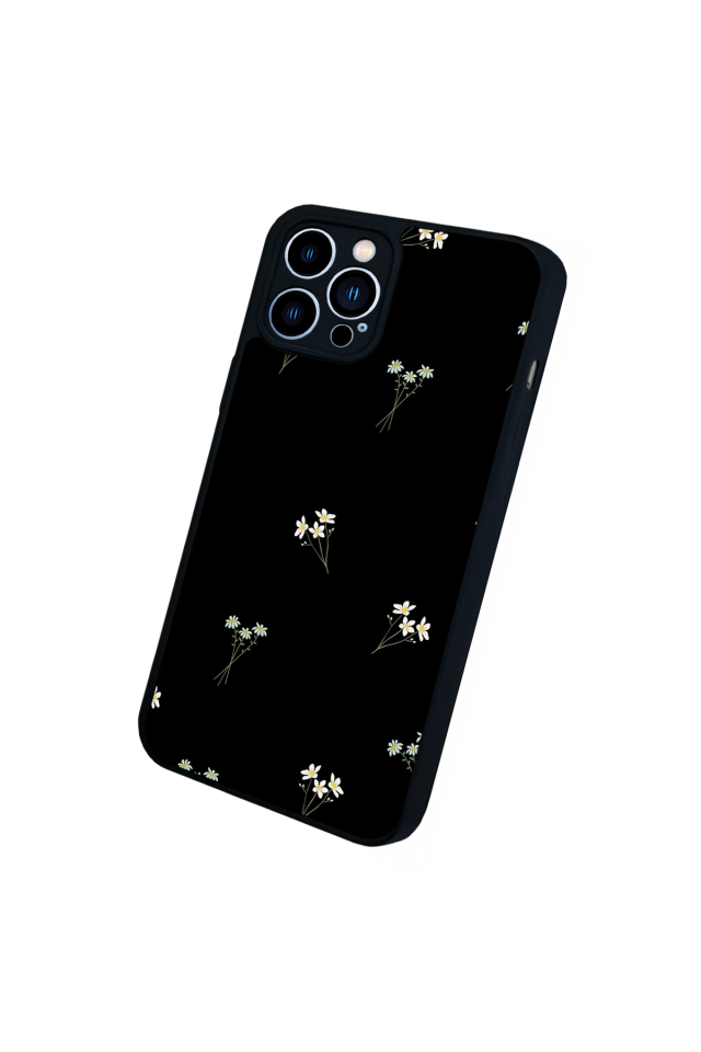 iPhone 12 Pro Max Uyumlu Cicek Tasarımlı Glossy Premium Kılıf
