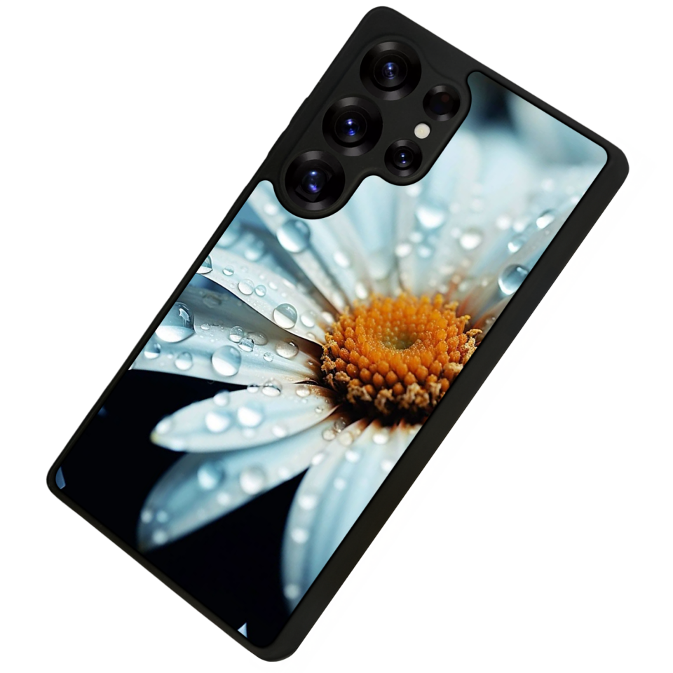 Samsung Galaxy S25 Ultra Uyumlu Cicek Tasarımlı Glossy Premium Kılıf