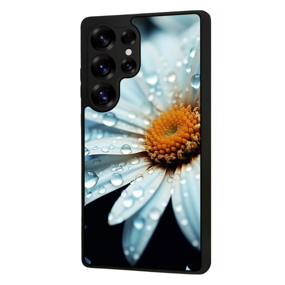 Samsung Galaxy S25 Ultra Uyumlu Cicek Tasarımlı Glossy Premium Kılıf